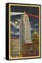 Night, Lincoln Tower, Ft. Wayne, Indiana-null-Framed Stretched Canvas