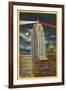 Night, Lincoln Tower, Ft. Wayne, Indiana-null-Framed Art Print