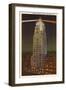 Night, Lincoln Tower, Ft. Wayne, Indiana-null-Framed Art Print