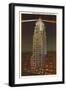 Night, Lincoln Tower, Ft. Wayne, Indiana-null-Framed Art Print