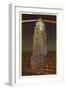 Night, Lincoln Tower, Ft. Wayne, Indiana-null-Framed Art Print