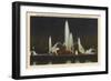 Night, Logan Circle, Philadelphia, Pennsylvania-null-Framed Art Print