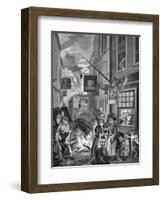 Night - London-William Hogarth-Framed Giclee Print