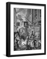 Night - London-William Hogarth-Framed Giclee Print