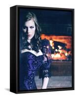 Night Lusts-Winter Wolf-Framed Stretched Canvas