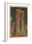 Night, Magnolia Building, Dallas, Texas-null-Framed Art Print