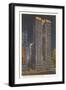 Night, Magnolia Building, Dallas, Texas-null-Framed Art Print