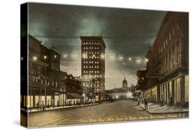 Night, Main Street, Columbia, South Carolina-null-Stretched Canvas