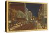 Night, Market Street, Harrisburg, Pennsylvania-null-Stretched Canvas