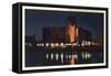 Night, Mayfair Theater, Asbury Park, New Jersey-null-Framed Stretched Canvas