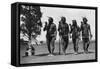 Night Men Dancing-null-Framed Stretched Canvas