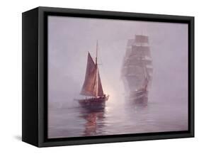 Night Mists-Montague Dawson-Framed Stretched Canvas