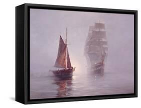 Night Mists-Montague Dawson-Framed Stretched Canvas