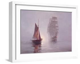 Night Mists-Montague Dawson-Framed Premium Giclee Print