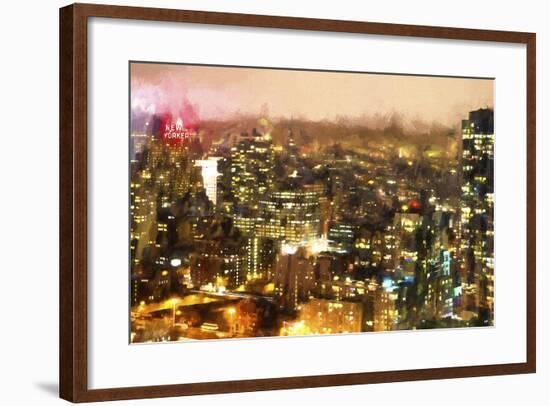 Night Mood of Manhattan-Philippe Hugonnard-Framed Giclee Print