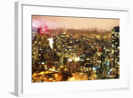 Night Mood of Manhattan-Philippe Hugonnard-Framed Giclee Print