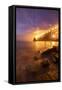 Night Moves at Golden Gate, San Francisco Bay, Bridge and Fog-Vincent James-Framed Stretched Canvas