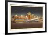 Night, Municipal Airport, Kansas City, Missouri-null-Framed Art Print