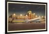 Night, Municipal Airport, Kansas City, Missouri-null-Framed Art Print