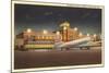 Night, Municipal Airport, Kansas City, Missouri-null-Mounted Art Print