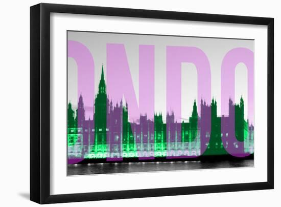 Night Neon London-Gail Peck-Framed Photographic Print