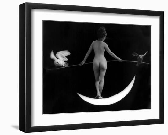 "Night", Nude Model, 1895-Science Source-Framed Giclee Print