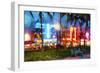 Night Ocean Drive II - In the Style of Oil Painting-Philippe Hugonnard-Framed Giclee Print