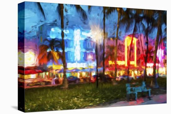 Night Ocean Drive II - In the Style of Oil Painting-Philippe Hugonnard-Stretched Canvas