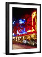 Night Ocean Drive IV - In the Style of Oil Painting-Philippe Hugonnard-Framed Giclee Print