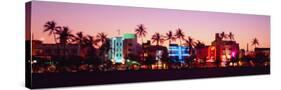 Night, Ocean Drive, Miami Beach, Florida, USA-null-Stretched Canvas