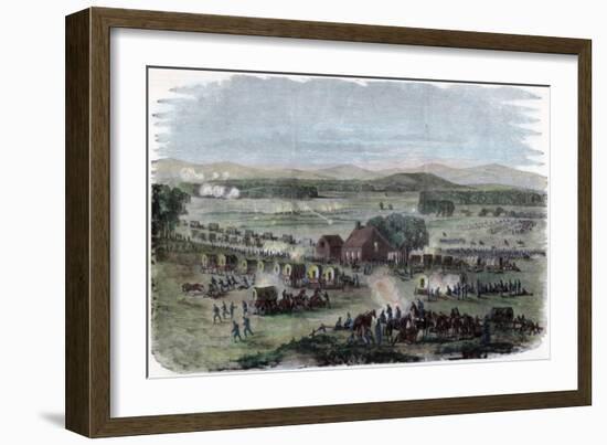 Night of the Battle Cedar Mountain, Culpeper County, Virginia, American Civil War, 9 August 1862-Edwin Forbes-Framed Giclee Print