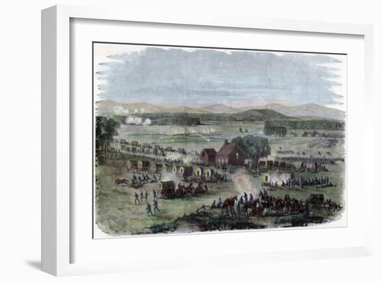 Night of the Battle Cedar Mountain, Culpeper County, Virginia, American Civil War, 9 August 1862-Edwin Forbes-Framed Giclee Print