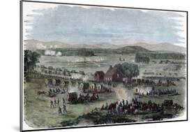 Night of the Battle Cedar Mountain, Culpeper County, Virginia, American Civil War, 9 August 1862-Edwin Forbes-Mounted Giclee Print