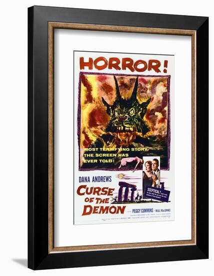Night of the Demon - Movie Poster Reproduction-null-Framed Photo