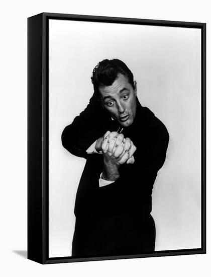 Night of the Hunter, Robert Mitchum, 1955-null-Framed Stretched Canvas