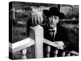 Night of the Hunter, Robert Mitchum, 1955-null-Stretched Canvas