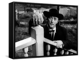 Night of the Hunter, Robert Mitchum, 1955-null-Framed Stretched Canvas