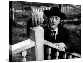 Night of the Hunter, Robert Mitchum, 1955-null-Stretched Canvas