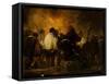 Night of the Inquisition-Francisco de Goya-Framed Stretched Canvas