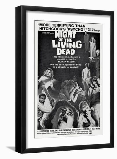 Night of the Living Dead, 1968-null-Framed Art Print