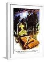 Night of the Living Dead, (aka La Noche De Los Muertos Vivientes), Spanish Poster Art, 1968-null-Framed Art Print