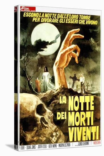 Night of the Living Dead, (aka La Notte Dei Morti Viventi), Italian Poster Art, 1968-null-Stretched Canvas