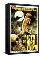 Night of the Living Dead, (aka La Notte Dei Morti Viventi), Italian Poster Art, 1968-null-Framed Stretched Canvas