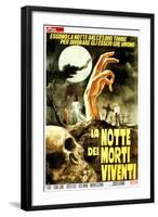 Night of the Living Dead, (aka La Notte Dei Morti Viventi), Italian Poster Art, 1968-null-Framed Art Print