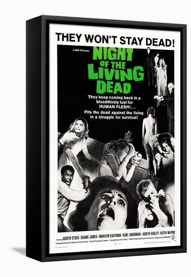 Night of the Living Dead, Duane Jones, Judith O'Dea, Marilyn Eastman, 1968-null-Framed Stretched Canvas