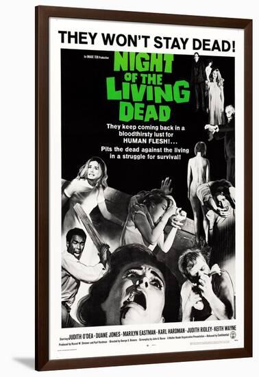 Night of the Living Dead, Duane Jones, Judith O'Dea, Marilyn Eastman, 1968-null-Framed Art Print