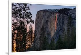 Night On Earth, Yosemite Firefall, Horsetail Falls, Yosemite National Park-Vincent James-Framed Photographic Print