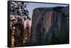 Night On Earth, Yosemite Firefall, Horsetail Falls, Yosemite National Park-Vincent James-Framed Stretched Canvas
