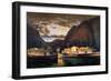 Night on the Hudson, 1864-Currier & Ives-Framed Giclee Print