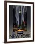 Night Out New York-Big Island Studios-Framed Art Print